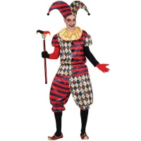 Costume de bouffon maléfique pour homme