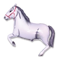 Ballon de cheval blanc de 107 x 75 cm - Conver Party