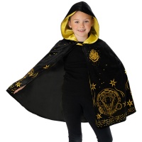 Cape dorée et noire d'enfant de Harry Potter