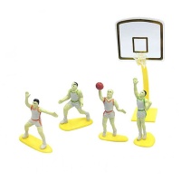 Décoration pour gâteau de Basketball - 5 unités