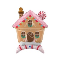 Ballon en forme de maison en pain d'épices de 55 x 68 x 28 cm - Grabo