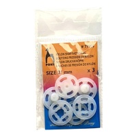 Boutons-pression en nylon de 2,1 cm - Pony - 3 paires