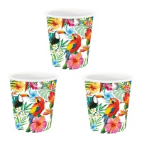 Verres à shooter à motif tropical - 3 unités