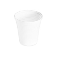 Gobelets de 166 ml en plastique blanc - 100 unités