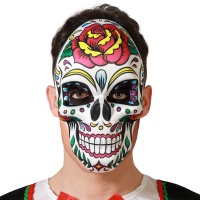 Masque coloré de mort mexicaine