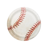 Assiettes de Baseball de 18 cm - 8 unités