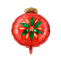 Ballon Boule de Noël 45 x 45 cm - Partydeco