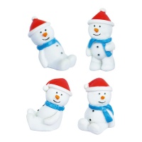 Figurines pour galette: bonhommes de neige de 3 cm - Dekora - 50 unités