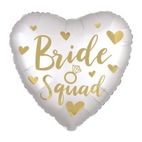 Ballon coeur de Bride Squad de 45 cm - Anagram