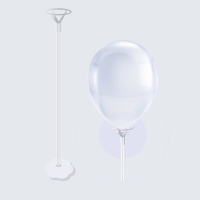 Centre de table pour ballons blanc de 40 cm