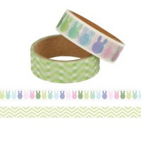 Washi tape de lapins de Pâques de 5 m - 2 unités