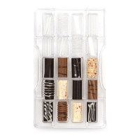 Moule à cylindres assortis pour chocolat de 20 x 12 cm - Decora - 20 cavités