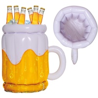 Chope de bière gonflable pour boissons de 45 x 30 cm