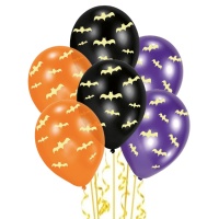 Ballons en latex de chauves-souris phosphorescentes de 27,5 cm - Sempertex - 6 unités