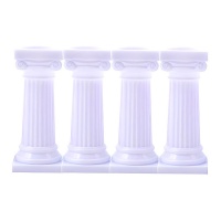 Colonnes grecques pour gâteau de 7,6 cm - Pastkolor - 4 unités