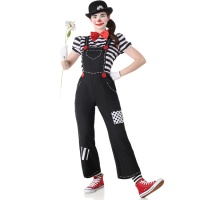 Déguisement amusant de mime pour femme