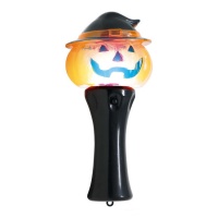 Lampe torche citrouille sorcière de 14,5 cm