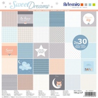 Kit de papiers pour scrapbooking Sweet Dreams - Artemio - 60 feuilles