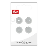 Boutons gris de 1,5 cm avec deux trous - Prym - 4 unités