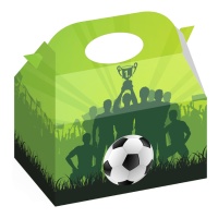 Boîte en carton football champions de 16 x 10,5 x 16 cm - 12 unités