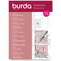 Papier de soie semi-transparent de 150 x 110 cm - Burda - 5 feuilles