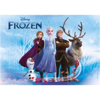 Feuille comestible de Frozen de 14,8 x 21 cm - Dekora