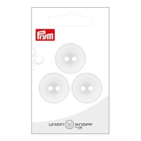 Boutons blancs de 2,3 cm avec deux trous - Prym - 3 unités