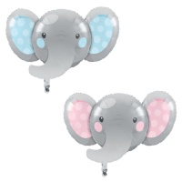 Ballon silhouette XL Elephant Baby de 62,4 x 92,9 cm