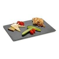 Assiette en ardoise de 30 x 20 cm