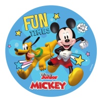 Feuille comestible de Mickey mouse et amis de 15,5 cm