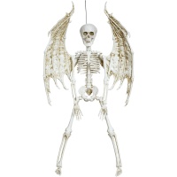 Pendentif de squelette avec ailes de démon de 46 cm