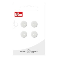 Boutons blancs de 1,2 cm avec deux trous - Prym - 4 unités