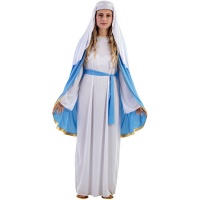 Déguisement de la Vierge Marie avec bonnet pour femme