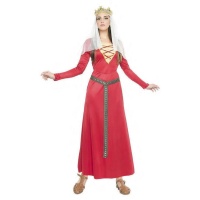 Costume de Dame Médiévale Rouge pour Femme