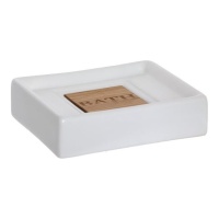 Porte-savon Bath blanc de 11 x 8,5 cm