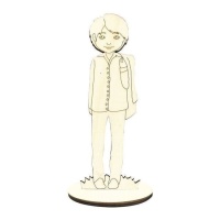 Figure en bois de garçon de communion de 22 x 7,5 cm - Artis decor