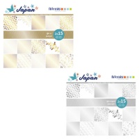 Kit de papiers scrapbooking Japan effet métallisé - Artemio - 30 feuilles