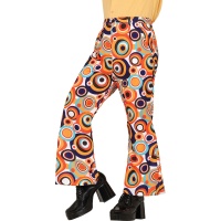 Pantalon années 70 hippie classique pour adulte