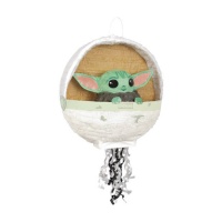 Piñata 3D de Baby Yoda de 44 x 16 cm