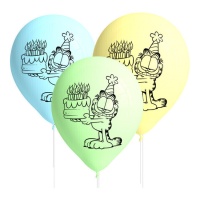 Ballons en latex Garfield - 8 unités