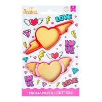 Découpeurs de coeurs Love - Decora - 2 unités