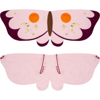 Ailes de papillon en tissu rose pour enfants 95 x 32 cm - PartyDeco