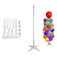 Colonne pour ballons avec base triangulaire de 1,75 m - 14 pièces - Liragram