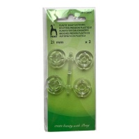 Boutons pression en plastique de 2,1 cm - Pony - 2 paires