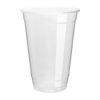 Gobelets de 330 ml en plastique transparent - 50 unités