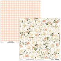 Papier de scrapbooking Little one fleurs - Mintay papers - 1 feuille