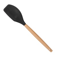 Spatule de cuisine en silicone noire