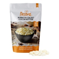 Beurre de cacao en pépites de 160 g - Decora