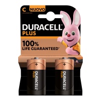 Piles Alcalines Type C - Duracell - 2 unités