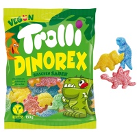 Dinosaures gélifiés - Trolli Dinorex - 100 gr